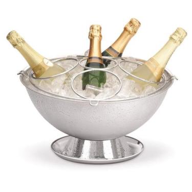 Imagem de Champanheira Grande Inox 12,2 Litros Com Pedestal Coletor De Água Sepa