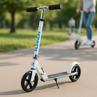 Imagem de Patinete Dobravel Adulto Infantil 2 Rodas Grandes 20cm Com pezinho Gui