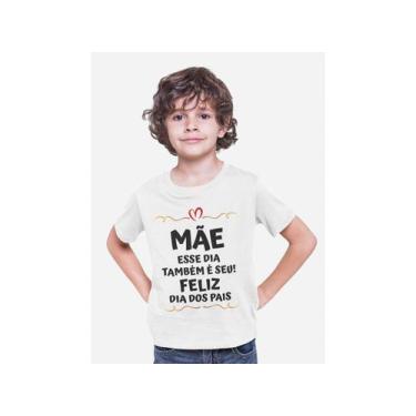 Imagem de Camiseta Infantil Super Mãe Dia dos Pais Pães Mães Branca - Del France