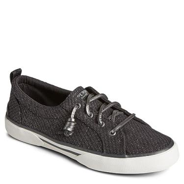 Imagem de Sperry Tênis feminino de cano alto Crest, Brilho preto, 37