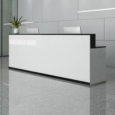 Imagem de Mesa de recepção, recepção, balcão de recepção, mesa de recepção de salão, mesa de recepção em pé, mesa de recepção pequena, balcão de loja, mesa de recepção em forma de L, balcão de recepção com