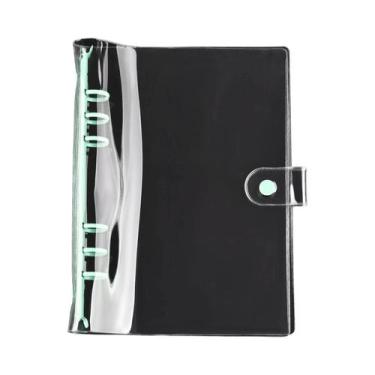 Imagem de Pasta Organizadora Transparente A5 Com 6 Furos Para Scrapbook, Matrize