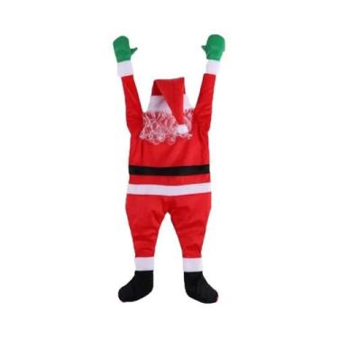 Imagem de Papai Noel Em Tamanho Real Para Decoração De Natal Ao Ar Livre Com Luz