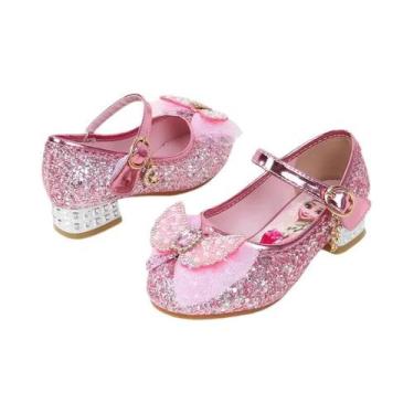Imagem de Sandálias Princesa Elsa Rosa E Azul Para Meninas, Calçados De Moda Inf