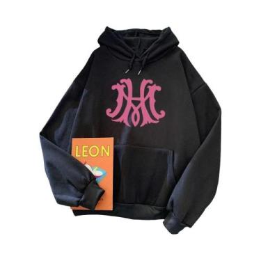 Imagem de Moletom Unissex De Algodão Puro Com Capuz Estampa Maxton Hall Roupa Es