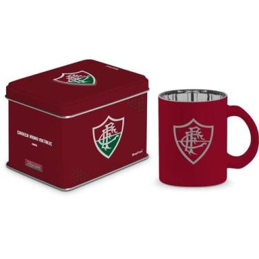 Imagem de Caneca vidro diamond metalic lata times - fluminense - Brasfoot