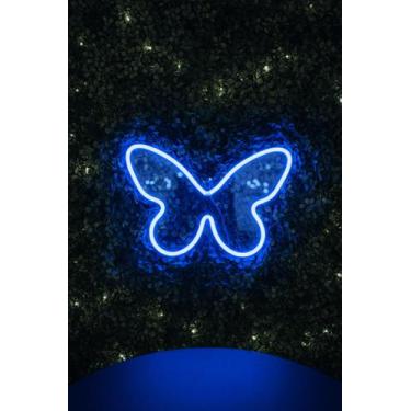 Imagem de Transforme seu Quarto com a Elegante Luminária Borboleta Neon de Luz S