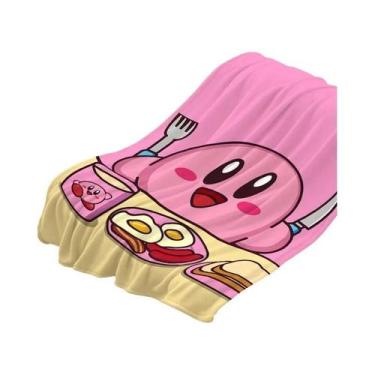 Imagem de Cobertor De Sofá Quente E Macio Em Fleece K-Kirbys, Microfibra Adoráve