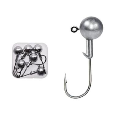 Imagem de Anzóis De Cabeça Redonda Para Pesca, Acessórios De Pesca Em Aço Carbon