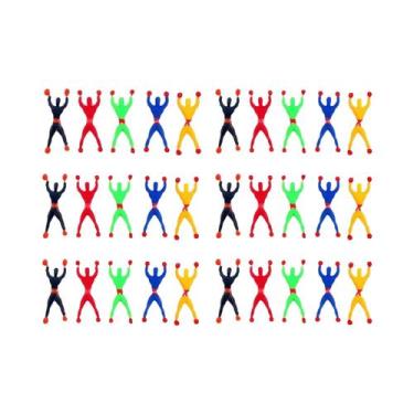 Imagem de Brinquedo Fidget Adesivo De Parede E Janela, Boneco Rolante, Cores Sor