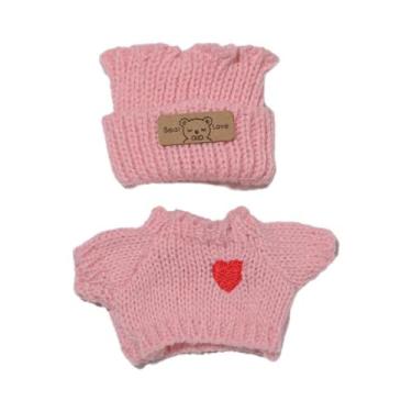 Imagem de Roupas Para Boneca Labubu De 17cm, Conjunto De Suéter E Mochila Luxuos