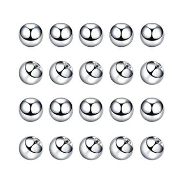 Imagem de Bolas De Substituição Para Piercing Corporal 16G 14G 18G 20G Em Aço Ci