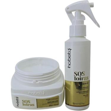 Imagem de Kit Tratamento SOS Loiras Mascara 300g Leave In 150ml Hobety - Hobety 