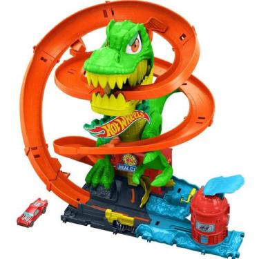 Imagem de Pista Hot Wheels T-Rex Batalha Blaze JBM73 - Mattel