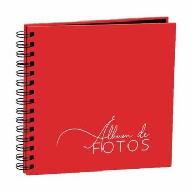 Imagem de Scrapbook Vermelho Álbum Para Fotos Acompanha Cartelas - Clip
