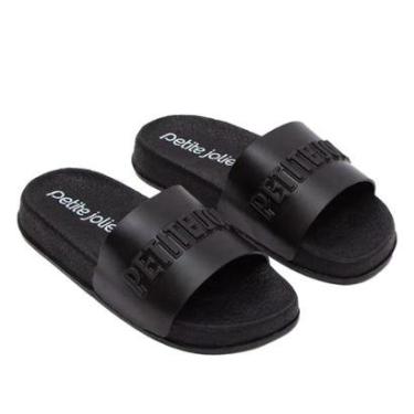 Imagem de Chinelo Slide Feminino Petite Jolie Puff Preto-Feminino
