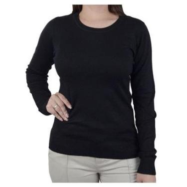 Imagem de Blusa Feminina Facinelli By Mooncity Tricot Preta - 651236-Feminino