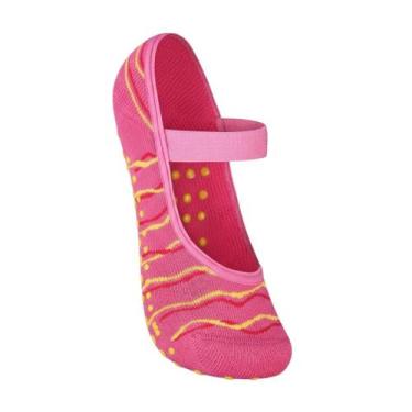Imagem de Meia Lupo Feminina 04945-071 Sapatilha Rosa, Rosa, Amarelo, 34-39