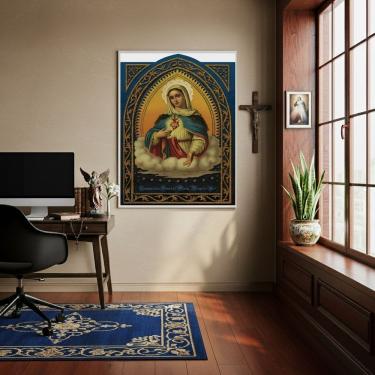 Imagem de Quadro Sacro Coração De Maria  - 70x50cm