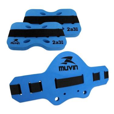 Imagem de Kit Caneleira Hidroginástica - 2kg à 3kg + Cinto Flutuante-Unissex