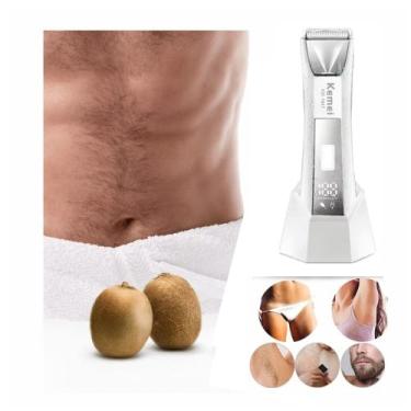 Imagem de Maquinha Aparador de Pelos Desmatador de Joias Kemei KM-1847 2 IN1 Cui