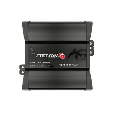 Imagem de Módulo de Potência para Som Automotivo Vulcan 3000 1C 1R 1 OHM Até 3500W RMS Alta Performance Stetsom