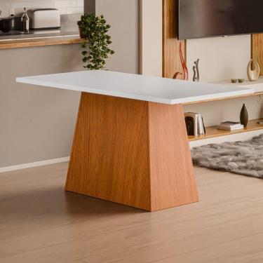 Imagem de Mesa De Jantar 6 Lugares Multimóveis Cr50228 Cinamomo-off White