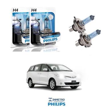 Imagem de Lâmpadas Farol Toyota Previa Le 2.4 16V Philips H4 BlueVision