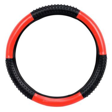 Imagem de Capa de Volante Do Gol 2000 até 2008 Preta Com Vermelho - Novat