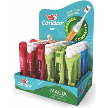 Imagem de Escova Dental Trip Cerdas Macias Compacta com Limpador de Língua CONDO