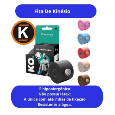 Imagem de Fita De Cinesiologia Bandagem Adesiva Elastica Esportes Fita de Kinesi