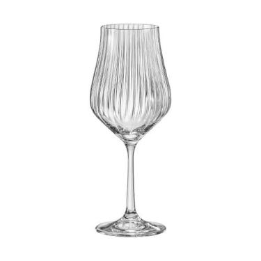 Imagem de Taça de Cristal Bohemia 450 ml Tulipa Optic 1 Peça - Bohemia Crystal