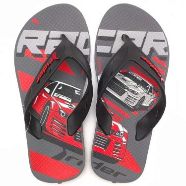Imagem de Chinelo Infantil Masculino Rider Street Joy 11768, Grafite preto verme