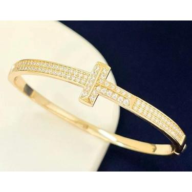 Imagem de Bracelete T 2 Fileira Zircônia Cravejada - Ancia Jias e Semijoias, Fol