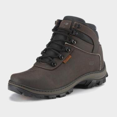 Imagem de Bota Coturno Couro Gogowear Marrom Crazy Horse, 40, Marrom