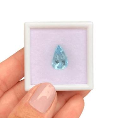 Imagem de Água Marinha Azul Gota 4,71ct - SP GEMAS