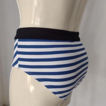Imagem de Sunga Listrada Branco com Azul - Frantz.Design, P