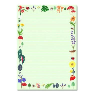 Imagem de Refil Decorado para Caderno e Planner Argolado Fichário Love Garden Ve