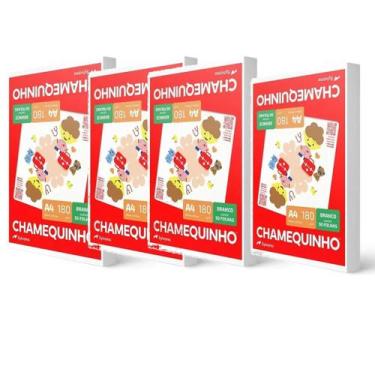 Imagem de Papel Branco 180g 60kg Pacote com 50 Folhas para Artesanato e Impressã