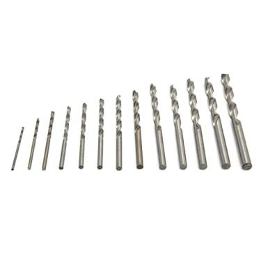 Imagem de Brocas de perfuração de metal, 13 unidades de broca helicoidal com haste reta para madeira plástica