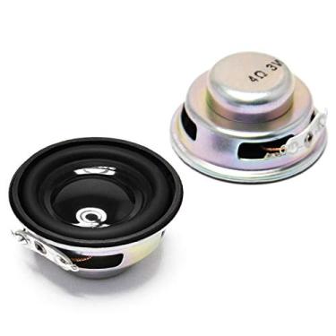 Imagem de Gikfun Alto-falante estéreo Woofer de 4 Ohm de diâmetro de 40 mm de diâmetro 3 W de alcance completo para Arduino (pacote com 2 peças) EK1794