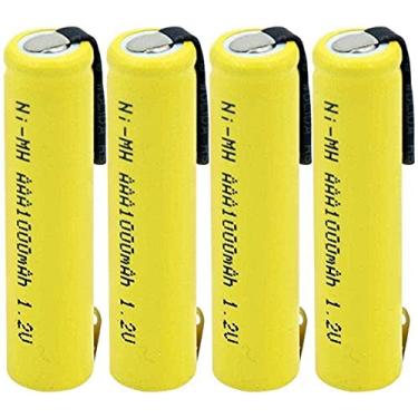 Imagem de Baterias ou MH AAA recarregáveis 1,2 V 1000 mAh para MP3 - 12 peças de teclado