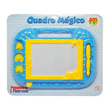 Imagem de Quadro Mágico Lousa Menino E Menina Plus Dm Toys Azul