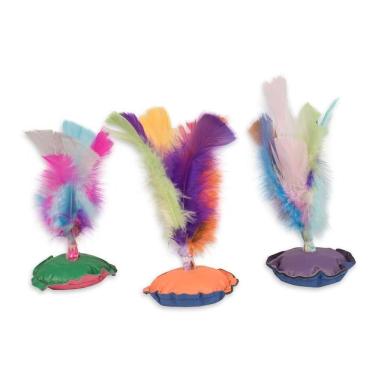 Imagem de 25 Petecas Com Penas Coloridas