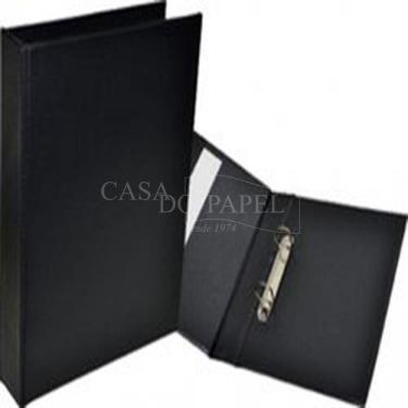Imagem de Pasta Fichário 1/2 Ofício 2 Argolas Acp Preta Ref-313