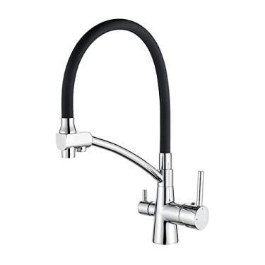 Imagem de Torneira de cozinha filtro de água torneiras de cozinha de bico duplo filtro torneira misturador de purificação de água torneiras, L4855,2, China