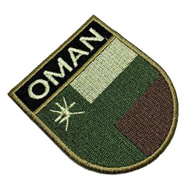 Imagem de BP0219ET03 Omã Bandeira Patch Bordado Termo Adesivo