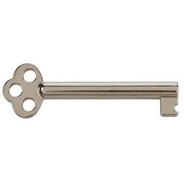 Imagem de Chave de esqueleto folheada a níquel para porta de armário, gaveta de cômoda, relógio de avô | KY-6N