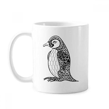 Imagem de Penguin Caneca de bebê silenciosa pintura humana cerâmica xícara de café porcelana louça