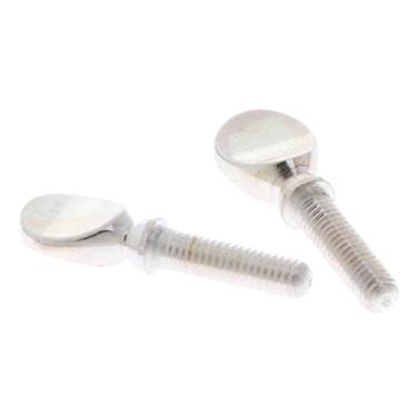 Imagem de LoveinDIY Pacote com 2 peças de parafusos de aperto de saxofone para reparo de sax - prata, 30 mm